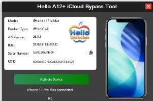 Hello A12+ iCloud Bypass Windows Tool | Support- XR → 17 Pro Max & iPads ( iCloud Service & Notification Not Working )